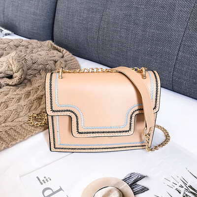 

Tailored Women Embroidery Thread Chain Small Square Shoulder Bag Wild Little Fairy Bag