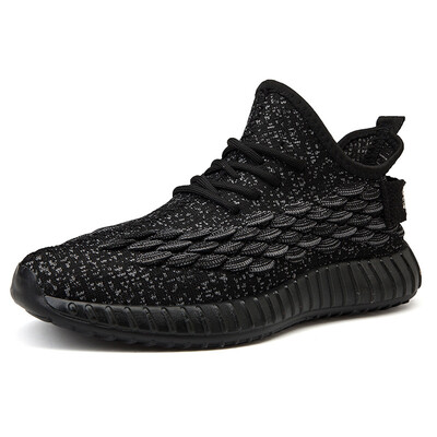 

Fish scales coconut shoes mens breathable flying woven mens shoes sports&leisure running shoes