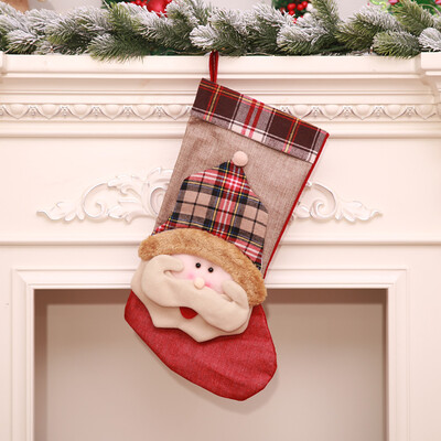 

Toponeto Christmas Tree Hanging Socks Stocking Candy Bag Xmas Decor Gift Solid Decor