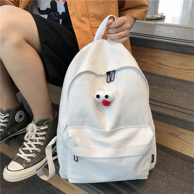 

Womens bag Korean version of the fashion eye fine shoulder bag student wild high school students backpack Messenger bag