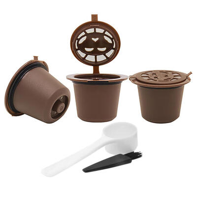 

3pcs Refillable Reusable Coffee Capsule Filter for Nespresso Coffee Machine