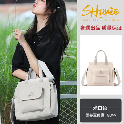 

Black canvas bag ladies slanting INSS shoulder Japanese students Korean version of large capacity literature&art 100-fold canv
