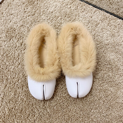 

Maomao flat-bottomed slippers womens autumn retro 100-ins super-fire-toe shoes semi-trailer single-sole
