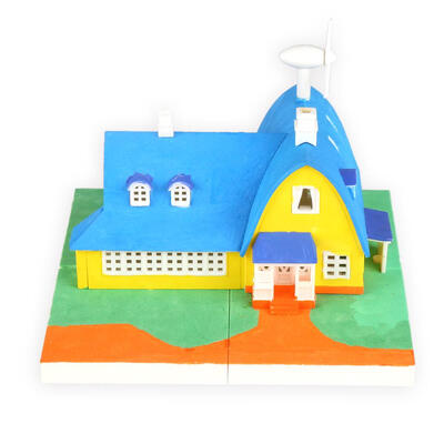 

European DIY Dollhouse Assemble Villa ABS Miniature Villa Model Toy Gifts