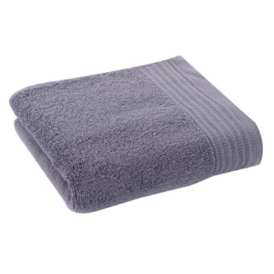 

1PCS Plain Cotton Embroidered Thicken Towel Light Brown Home Garden Home Textile Towel