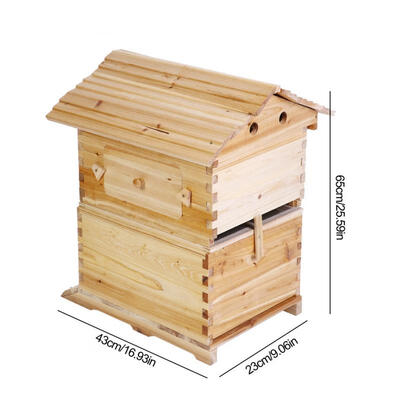 

Greensen Super Beekeeping Brood House Box For 7 Auto Honey Bee Hive Frames