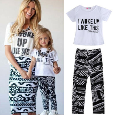 

UK Kids Baby Clothes Girls Boy Short Sleeve T-shirt Tops Zebra Pants Outfits Set