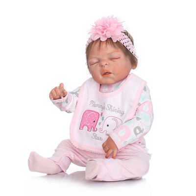 

Ktaxon 22" Realistic Handmade Reborn Baby Doll Girl Newborn Lifelike Vinyl Silicone