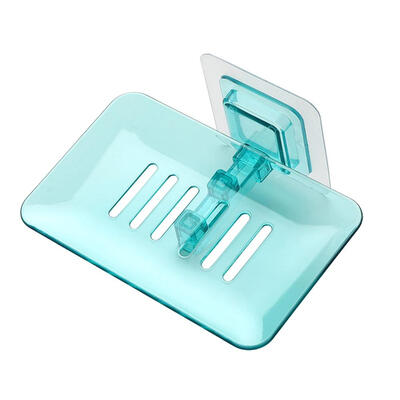 

1 Layer Suction Soap Dish Holder Storage Stand Soap Box Bathroom Organizer