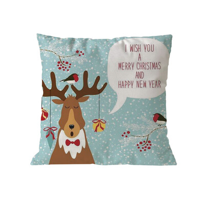 

Tailored Christmas Cotton Soft Pillow Case Sofa Waist Throw Cushion Cover Home Decor