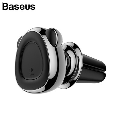 

Baseus Mini Car Phone Holder Air output style Magnetic phone holder Cute Bear Mobile phone Holder for Auto Air outlet