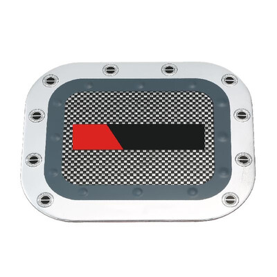 

Car Fuel Cap Aluminum Square Oil-box Exterior Sticker Replacement for Toyota Land Cruiser FJ60