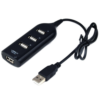 

4 Ports Mini USB 20 Hub for Laptop PC High Speed 480Mbps Adapter