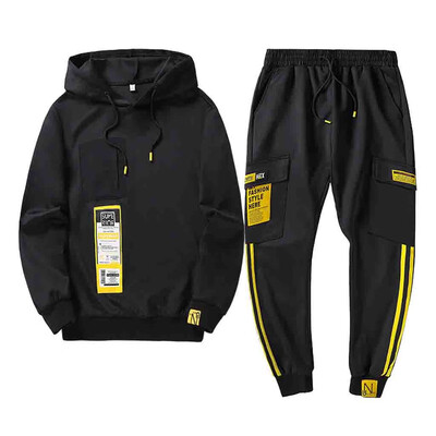 

Toponeto Men Casual Slim Fit Zipper Sweatshirt Tracksuit Sport Hoodies Suits&Sets