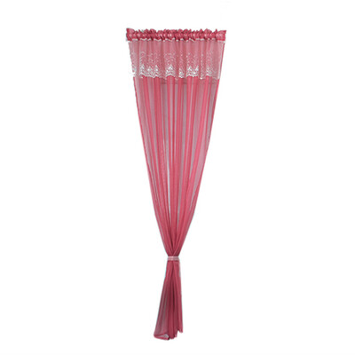 

Toponeto Leaves Sheer Curtain Tulle Window Treatment Voile Drape Valance 1 Panel Fabric