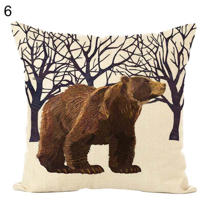 

45x45cm Nordic Animal Throw Pillow Case Cushion Cover Sofa Bed Car Home Decor