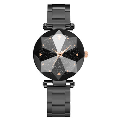 

Net red diamonds starry quartz watch female steel strap strap student bracelet