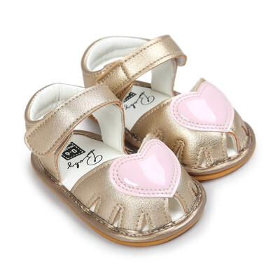 

Cute Baby Sandals Fashion Baby Clogs Cute Soft Bottom Non-slip Baby Princess Shoes Baby Girls Love Kids Shoes