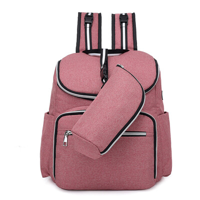 

Backpack multi-function maternal&child Mummy bag large-capacity out travel bag charging headphone hole backpack