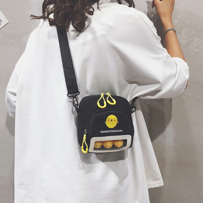 

Sen Department of the ocean Messenger bag cute small bag handbag 2019 new fashion canvas bag wild ins shoulder bag