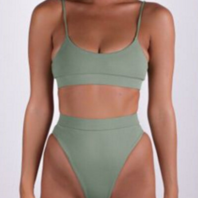

Roseonmyhand Women Bandeau Bandage Bikini Set Push-Up Brazilian Swimwear Beachwear Swimsuit