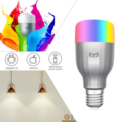 

XIAOMI YEELIGHT Original E27 9W Discolourable LED Bulb 600Lumens Phone WiFi Remote Control MIJIA Lighting Bulbs For Smart home