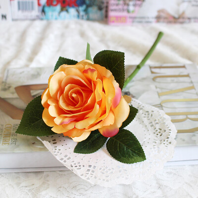

Gobestart Artificial Silk Fake Flowers Roses Floral Wedding Bouquet Bridal Decor
