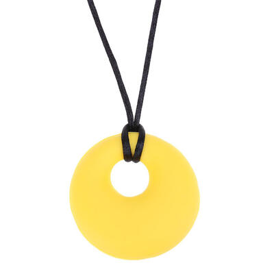

Kids Silicone Baby Teether Round Shape Ring Teething Toddler Necklace