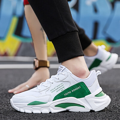 

Summer mens shoes Korean version of the trend of mens sports&leisure white versatile shoes breathable mesh white shoes social tide shoes