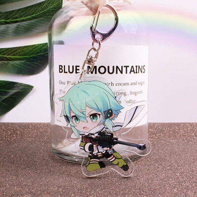 

CAR-TOBBY Anime Sword Art Online SAO Yuuki Asuna Acrylic Keyring Keychain