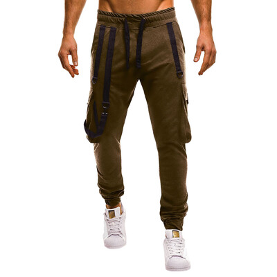 

Gobestart Men Camisole Pocket Overalls Casual Pocket Sport Work Casual Trouser Pants