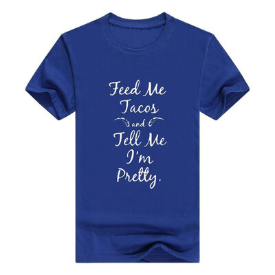 

Feed Me Tacos&Tell Me Im Pretty Funny Racerback Tops Mens t-Shirt