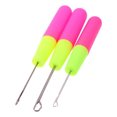 

3pcs Mixed Steel Knitting Needles Crochet Hooks Template Kit Loom Tool