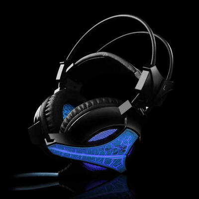 

Universal 35mm Wired Headphone Gaming Headband Headset With Microphone And LED Light For Computer