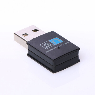 

Professional WiFi Wireless Adapter 300Mbps USB 20 Hi-Speed 24GHz Receiver Dongle
