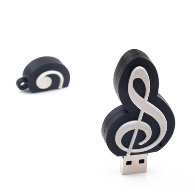 

Cartoon Cute Musical Music Note Shape USB Flash Drive USB 20 Flash Disk 1GB 2GB 4GB 8GB 16GB 32GB Pen Drive Memory Flash Card U D