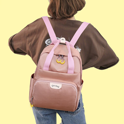 

School bag female Korean version of high school ins wind port wind 2019 new college students fashion color matching wild backpack backpack