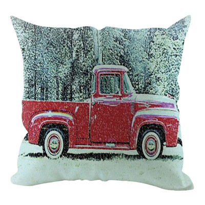 

Siaonvr Christmas Pillow Cover Pillowcases Decorative Sofa Cushion Cover Home Decoration