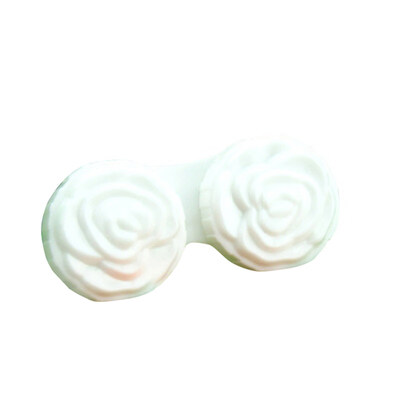 

Flower Contact Lens Box Container Pocket Plastic Storage Case Eye Care Holder