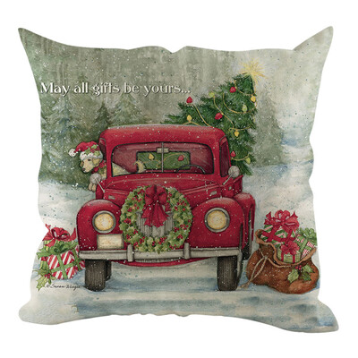 

Tailored Christmas Pillow Cover Pillowcases Decorative Sofa Cushion Cover Home Decoration