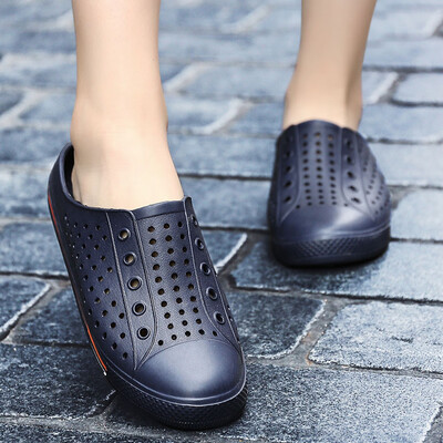 

Rose Summer Casual Couple Flats Breathable Antiskid Light Slippers Beach Hole Shoes