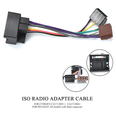 

12-027 ISO Radio for RENAULT select models for all Models with Quadlock Wiring F-Harness Wire Cable Plug Adaptor Stereo
