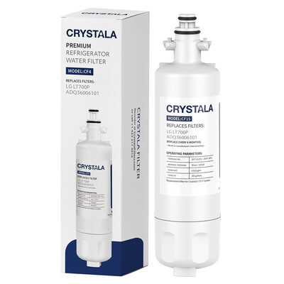 

Crystala Filters Replacement LT700P LG Refrigerator Water Filter ADQ36006102 LFXC24726S Kenmore 46-9690 9690 RWF1200A 1 Pack