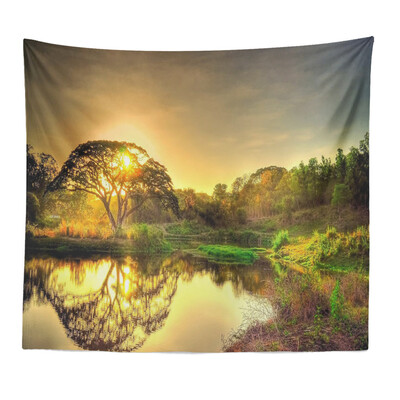 

Toponeto Colorful Print Tapestry Art Room Wall Hanging Tapestry Art Nature Home Decor