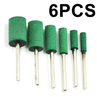 

6Pcs Rubber Grinding Head Polishing Cylinder Rotary Drill Tool Polishing Buffing