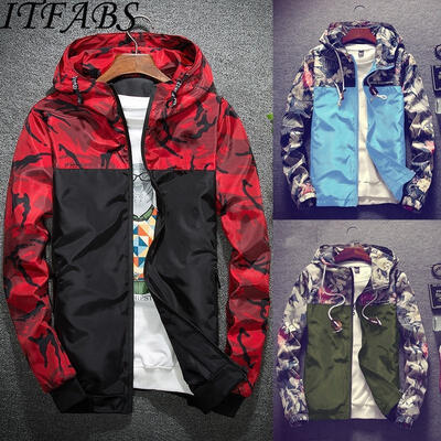 

Men&39s Waterproof Windbreaker Zip Jacket Hoodie Light Sports Riding Outwear Coat