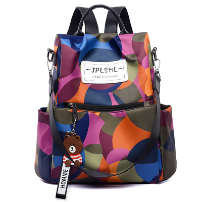 

Shoulder Backpack Womens Fashion Printing Multi-purpose Shoulder Pack with Anti-theft&Large Capacity Waterproof Travel Bag