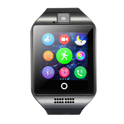 

Smart Watch Clock Q18 With Sim Card Slot Push Message Bluetooth Connectivity Android Phone Better Than DZ09 Smartwatch Men Watch