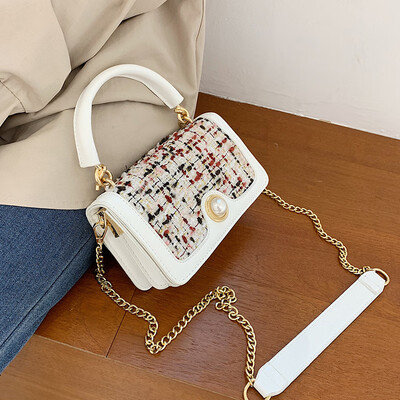 

Female bag 2019 new fashion handbag summer small fresh gas chain messenger bag wild ins shoulder bag