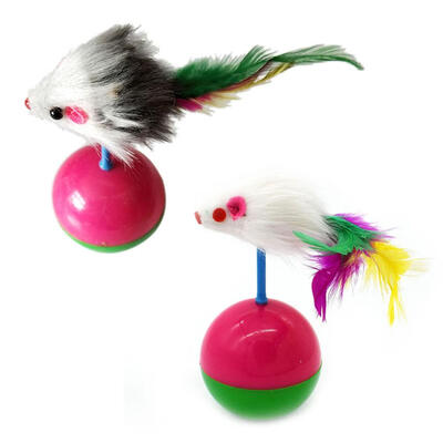 

Pet Cat Toys Plush Mouse Kitten Plastic Playing Balls Funny Pets Supplies